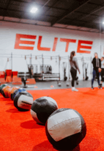 Open Gym workout balls for members at Elite Edge Chamblee.