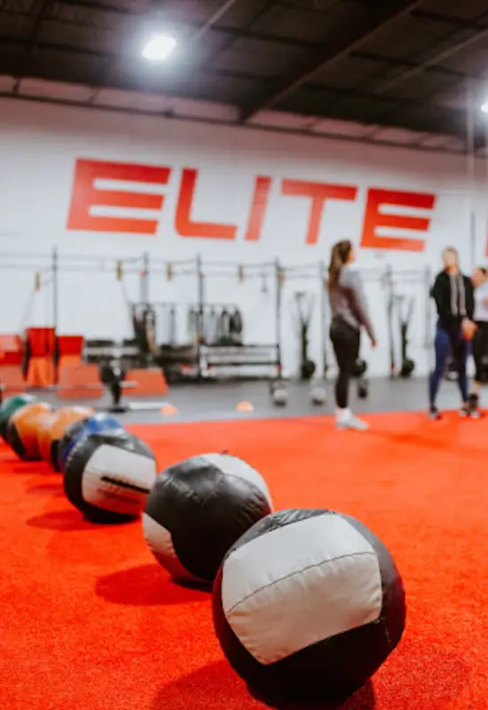 Open Gym workout balls for members at Elite Edge Chamblee.